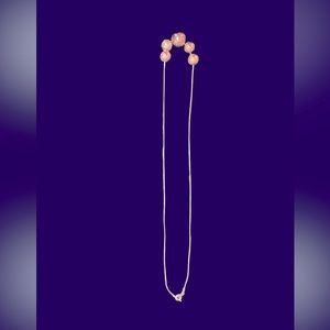 16 inch sterling silver beaded necklace